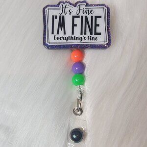 It's Fine Retractable Badge Reel